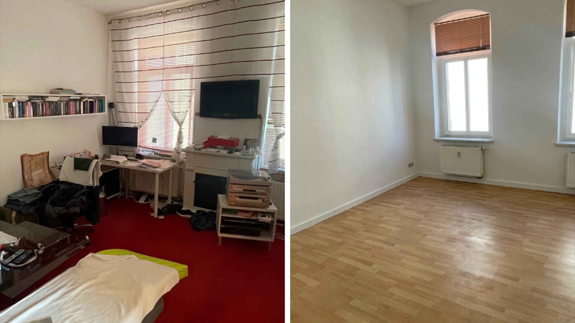 Vorher-Nachher Entrümpelung Dresden